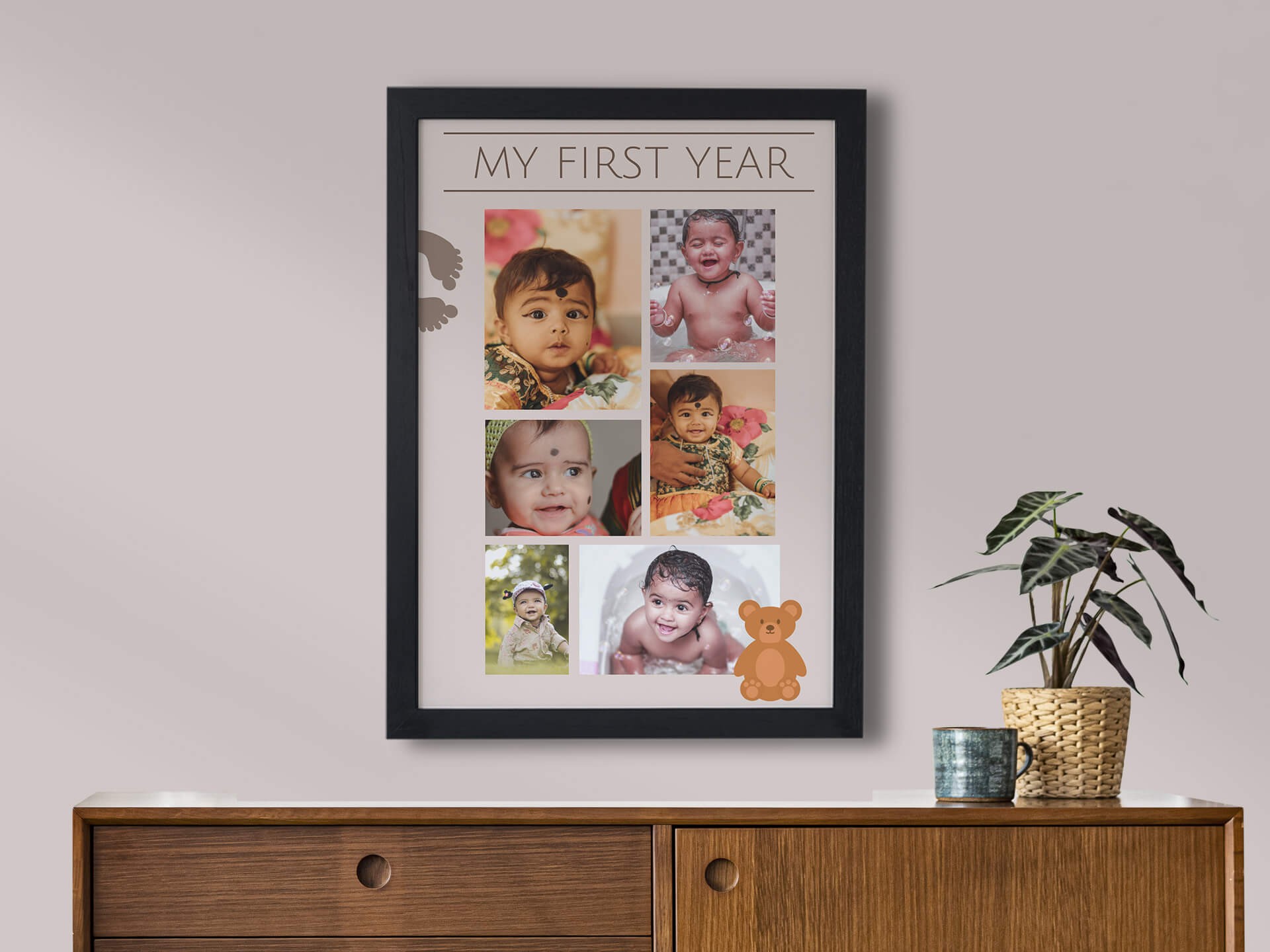 First Birthday Collage Frames Design Custom Designs Online Printo