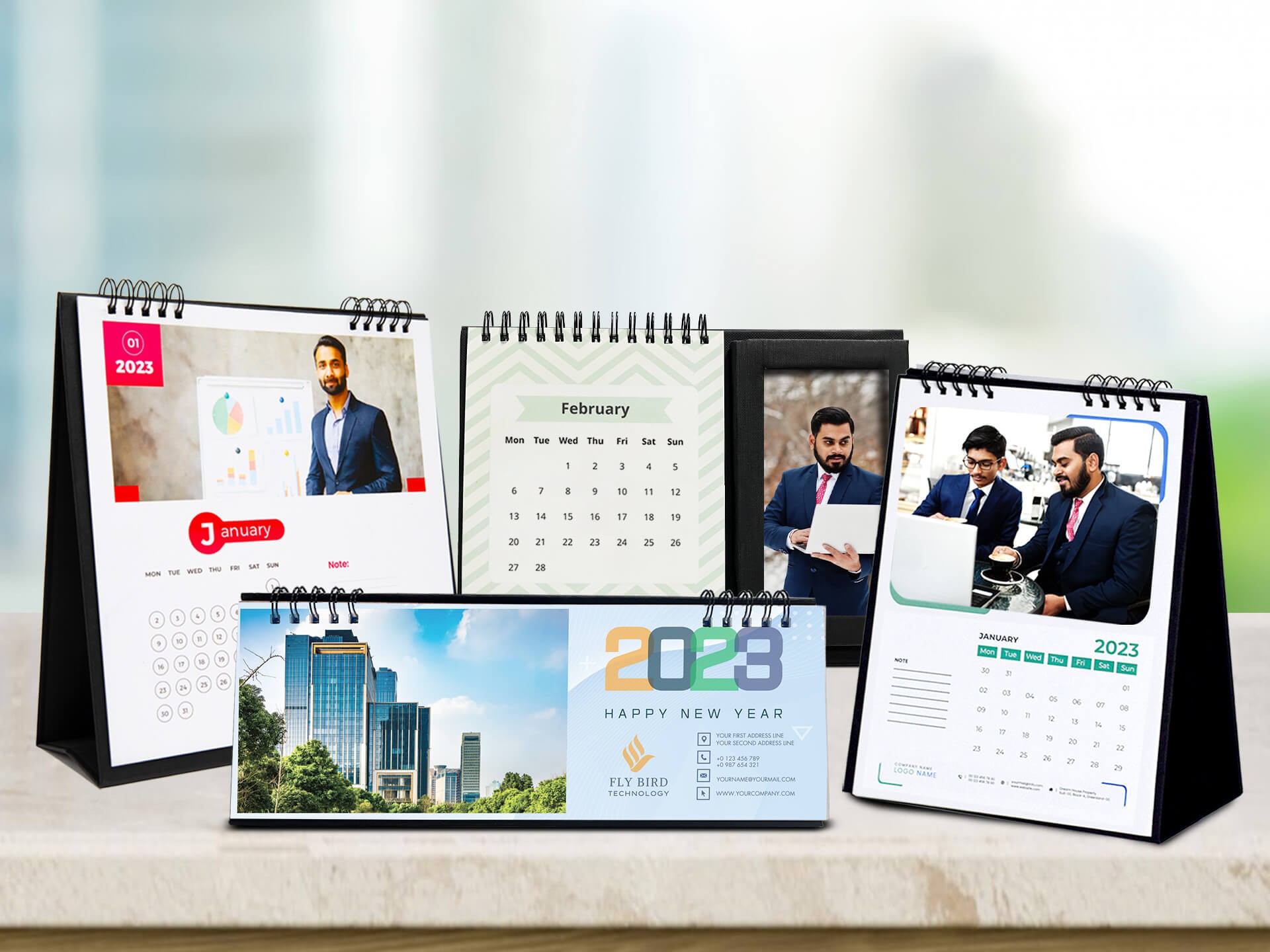 Wiro Desktop Calendars | Design Custom Desk Calendars Online | Printo
