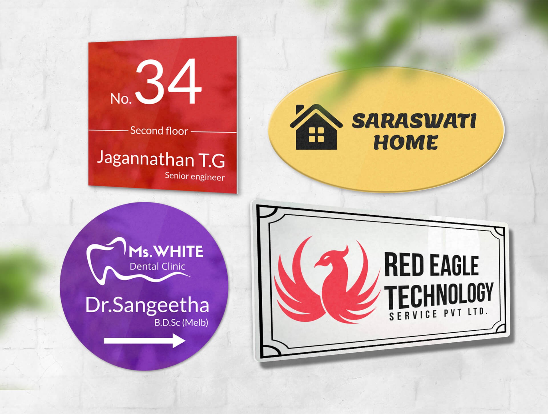 Custom Name Plates online Personalize Name Plates Inkmonk