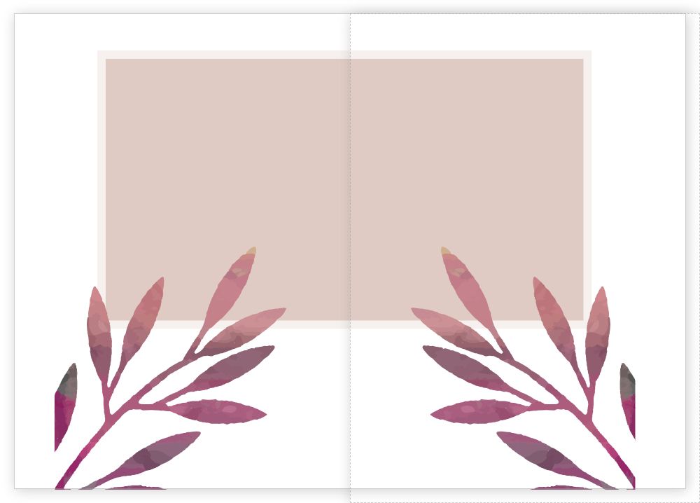 A5 Folded Invitations Template