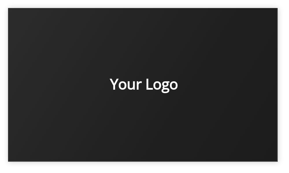 Rectangle Business Card Template Landscape 