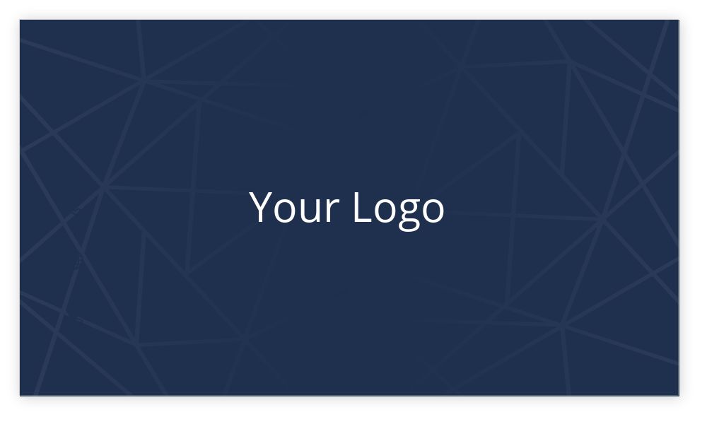 Rectangle Business Card Template Landscape 