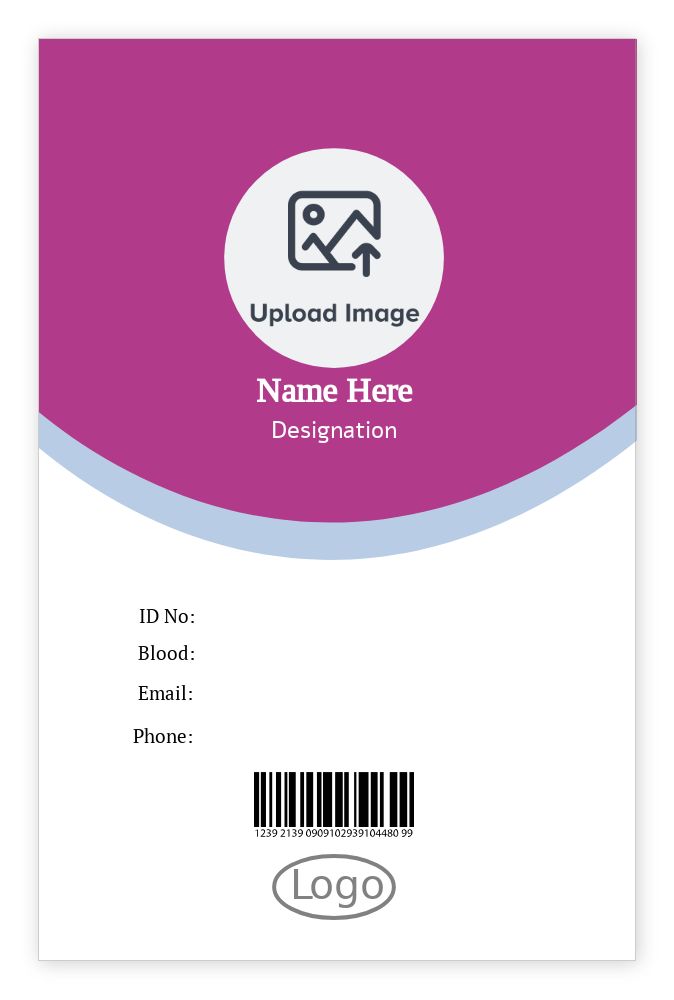 ID cards 85 x 55mm template