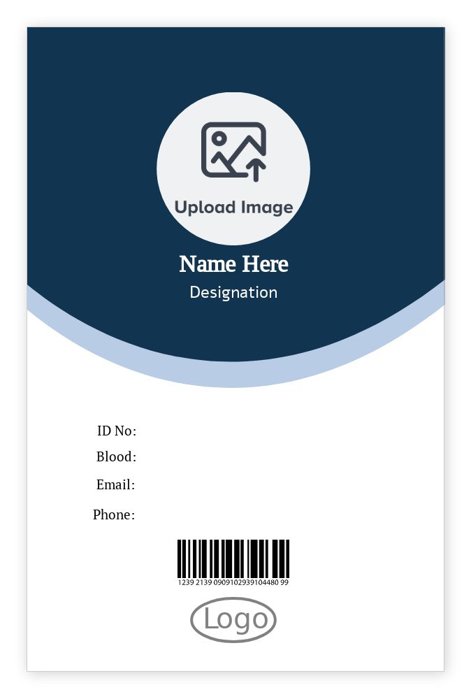 ID cards 85 x 55mm template