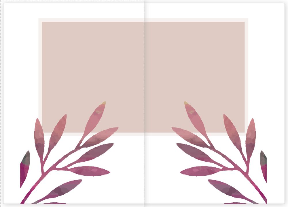 A5 Folded Invitations Template