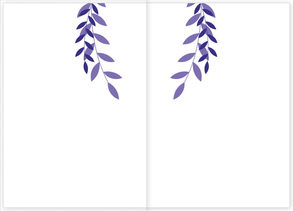 A5 Folded Invitations Template