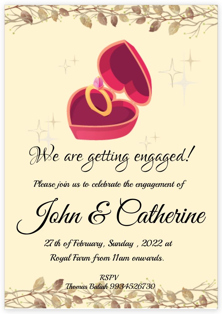 A5 Standard Invitation