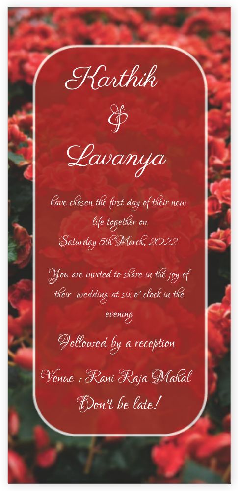DL Standard Invitation
