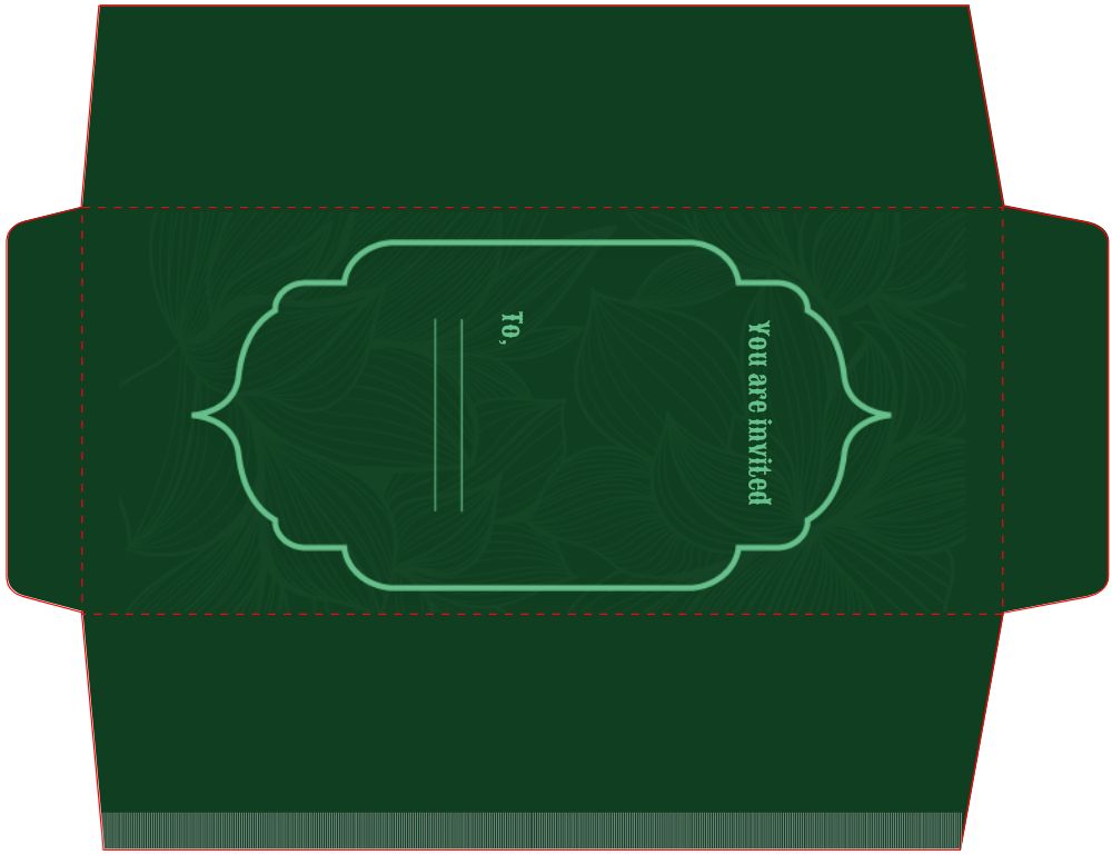 DL Folded Invitations Template