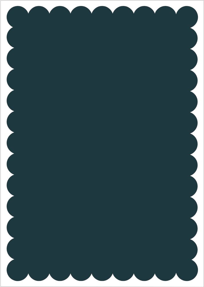 Scallop Shape Invitation