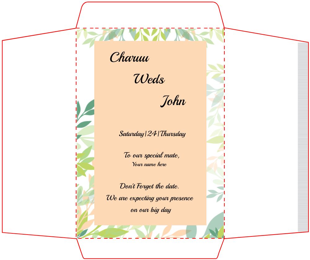 A5 Standard Invitation