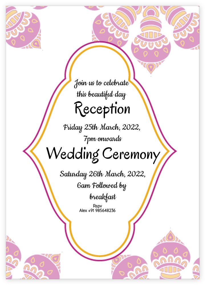 A6 Standard Invitation