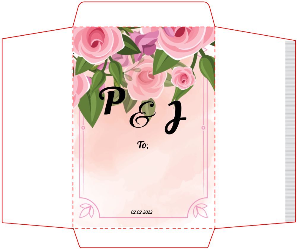 Scallop Shape Invitation