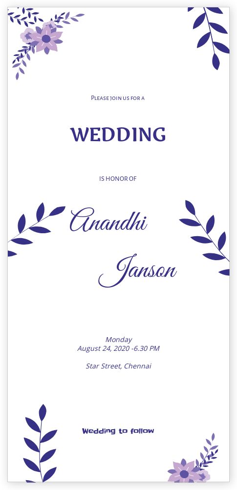 DL Standard Invitation