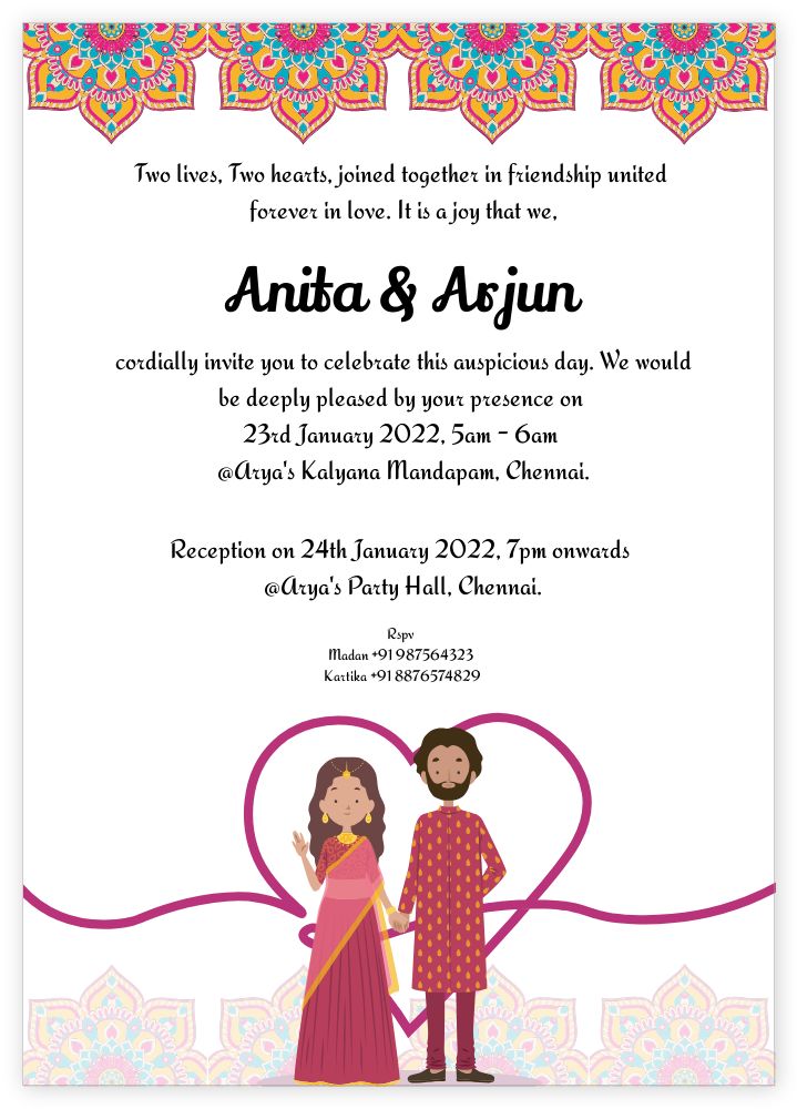 A6 Standard Invitation