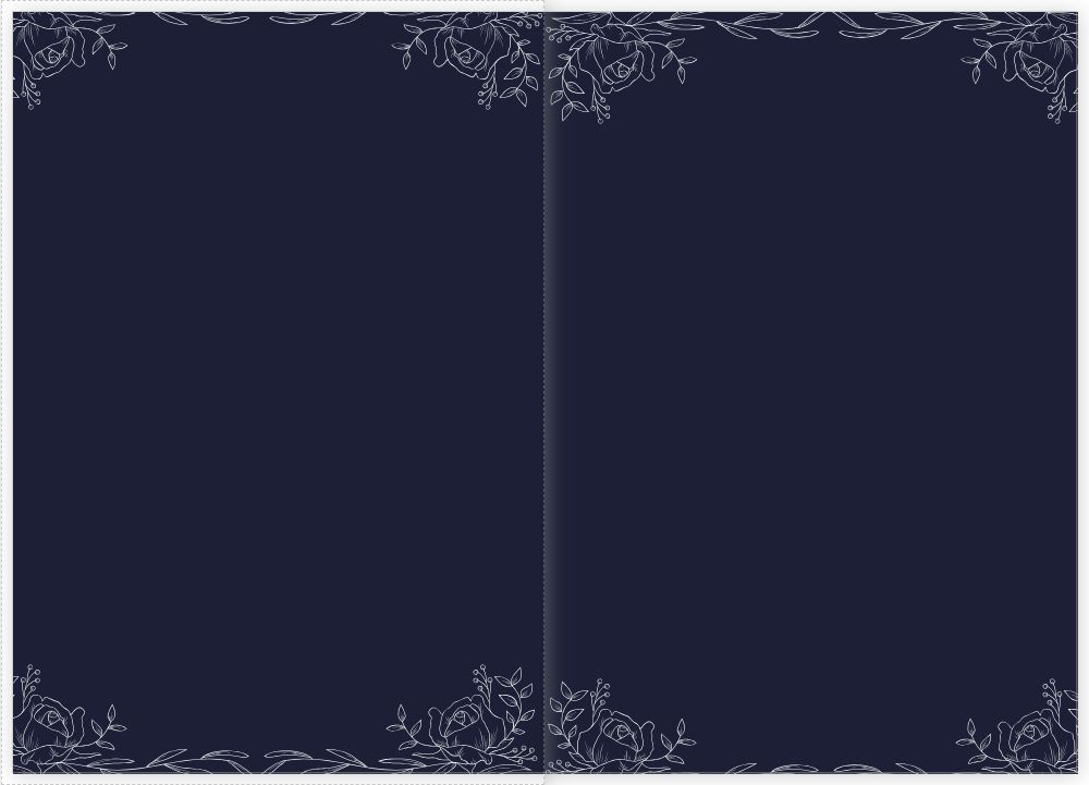 A5 Folded Invitations Template