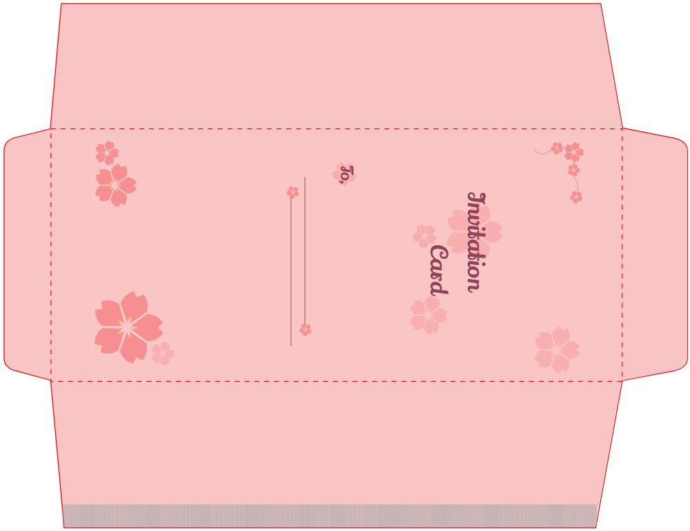 DL Folded Invitations Template