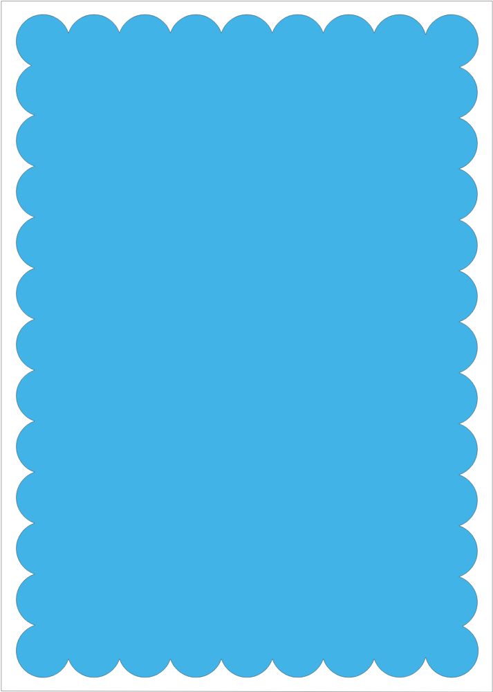 Scallop Shape Invitation
