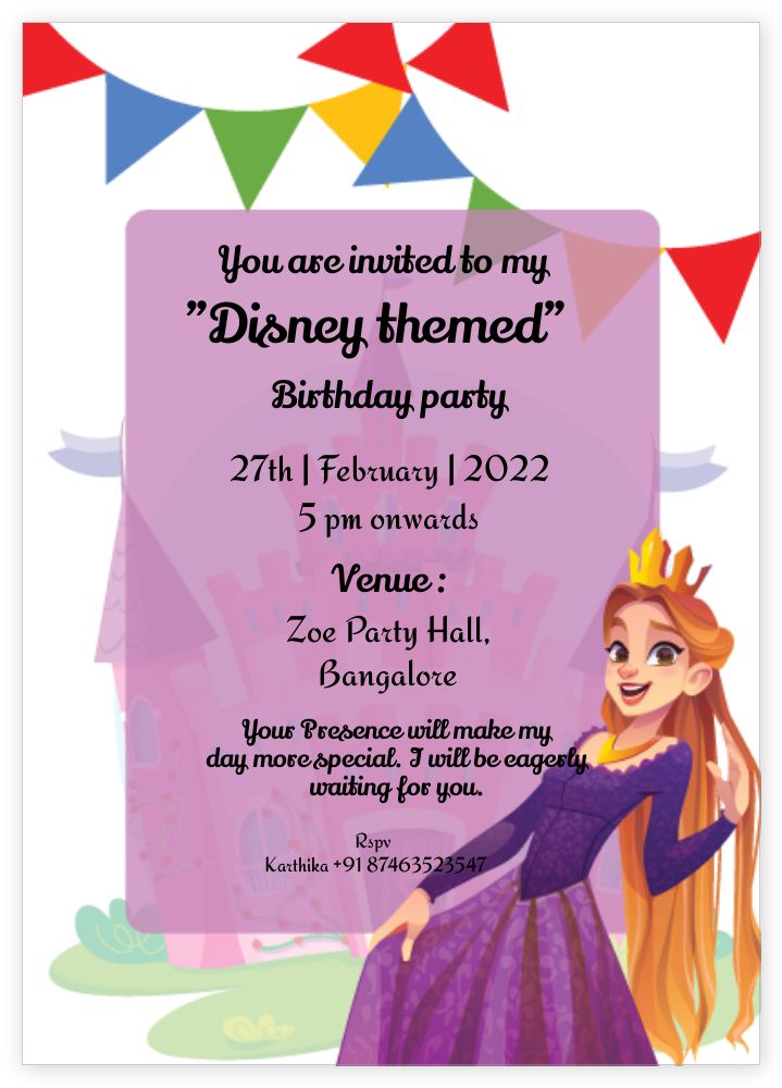 A6 Standard Invitation