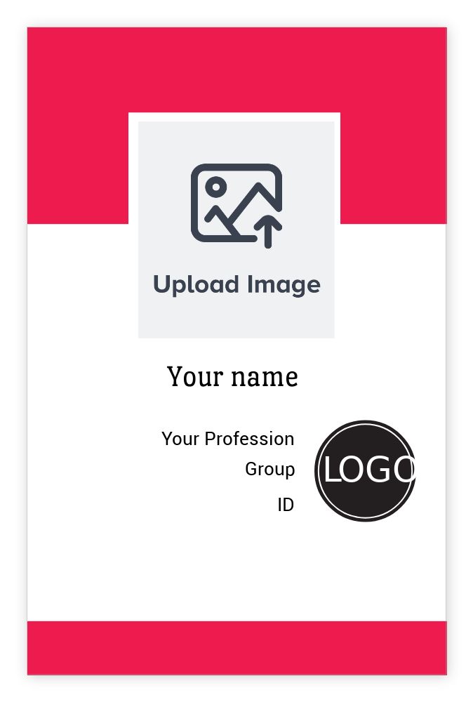 ID cards 85 x 55mm template