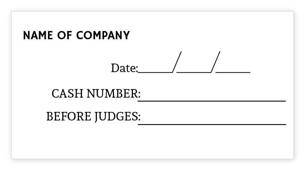 Large 33 x 63 mm Stamp - Template
