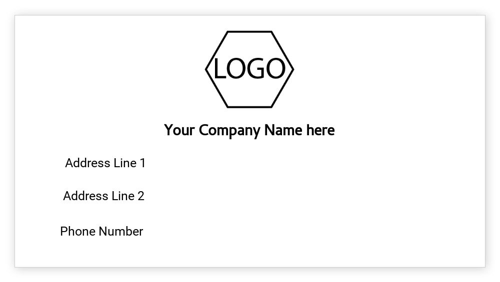 Rectangle 43 x 80 mm Stamp Template
