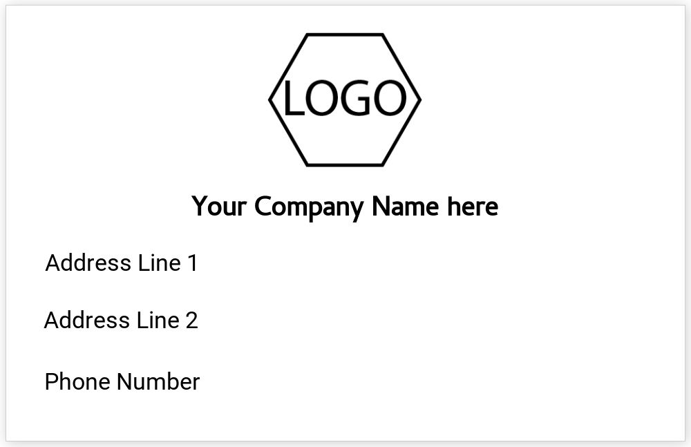 Large 43 x 67 mm Stamp Template