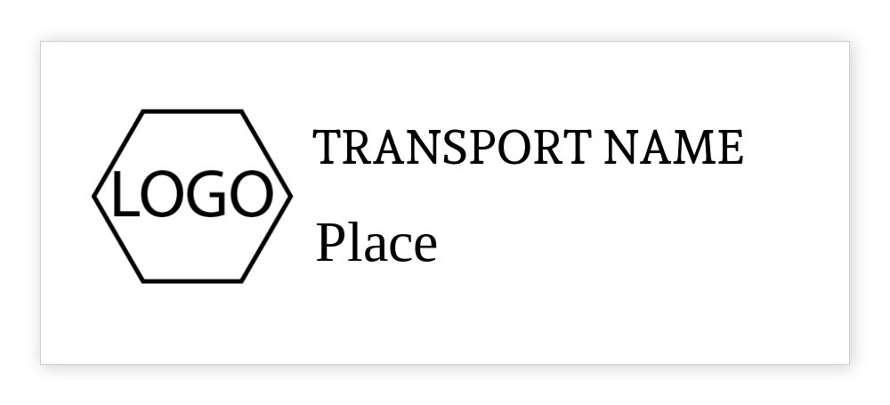 Medium  20 x 50 mm Stamp Template