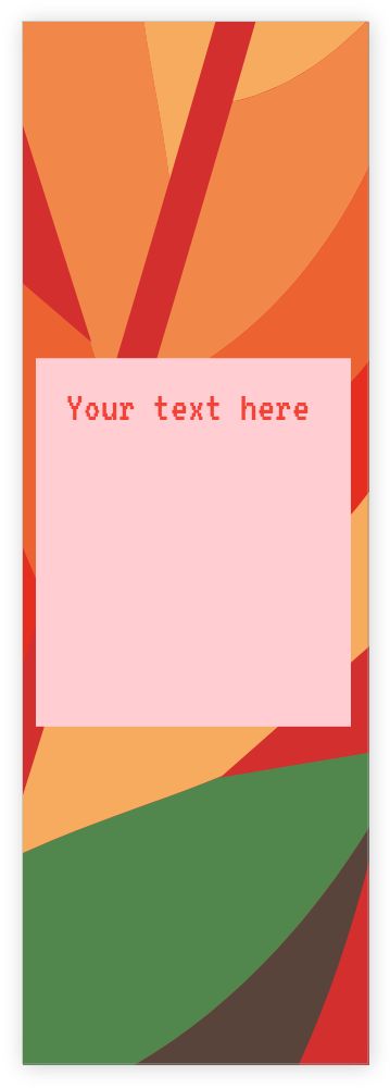 2  x 6 in Bookmarks