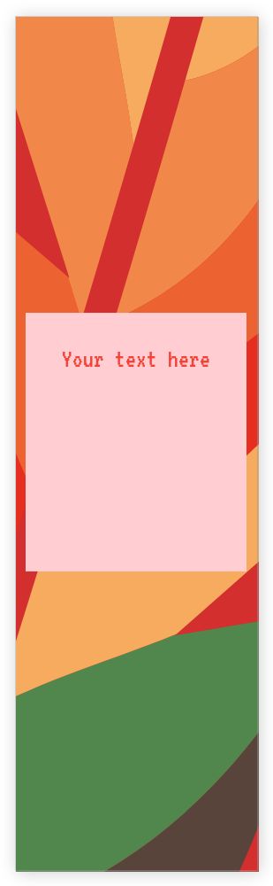 2 x 7 in Bookmarks 2 x 7 in Bookmarks