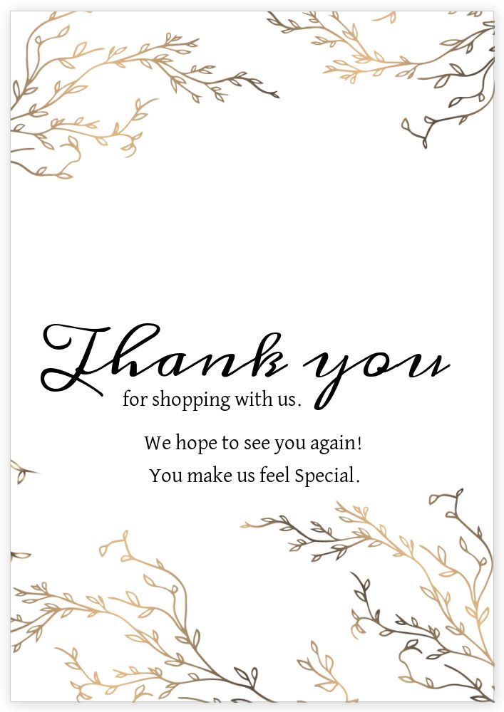 Thankyou Card