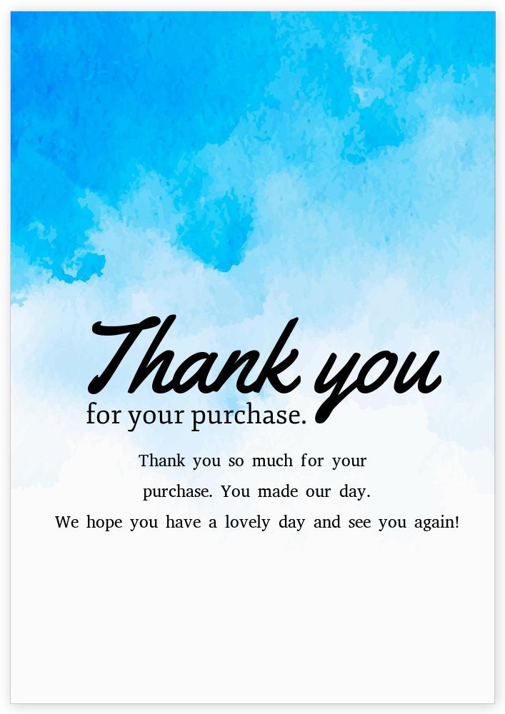 Thankyou Card Thankyou Card