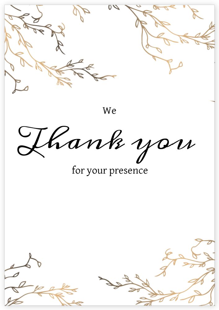 Thankyou Card Thankyou Card