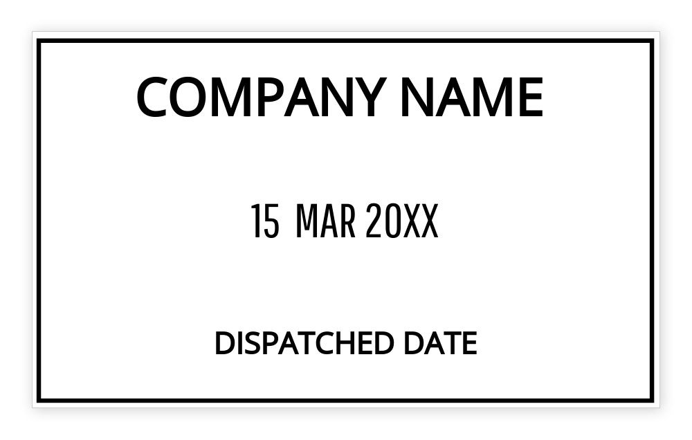 Dater 30 x 50mm Self Ink Template - Upload Your Design