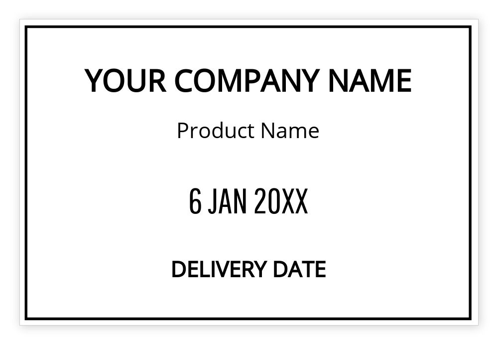 Dater 60 x 40mm Self Ink Template - Upload Your Design