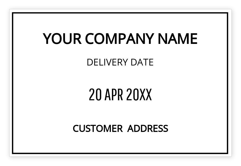 Dater 60 x 40mm Self Ink Template - Upload Your Design