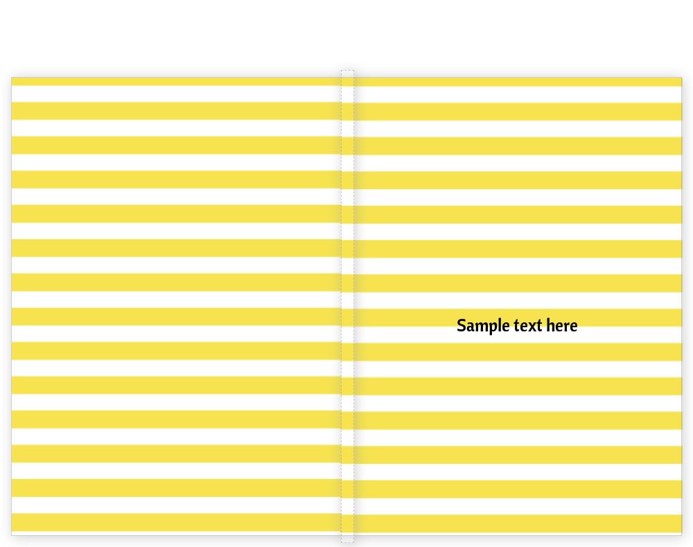 Staple bind notebooks (Template) - Top Cover