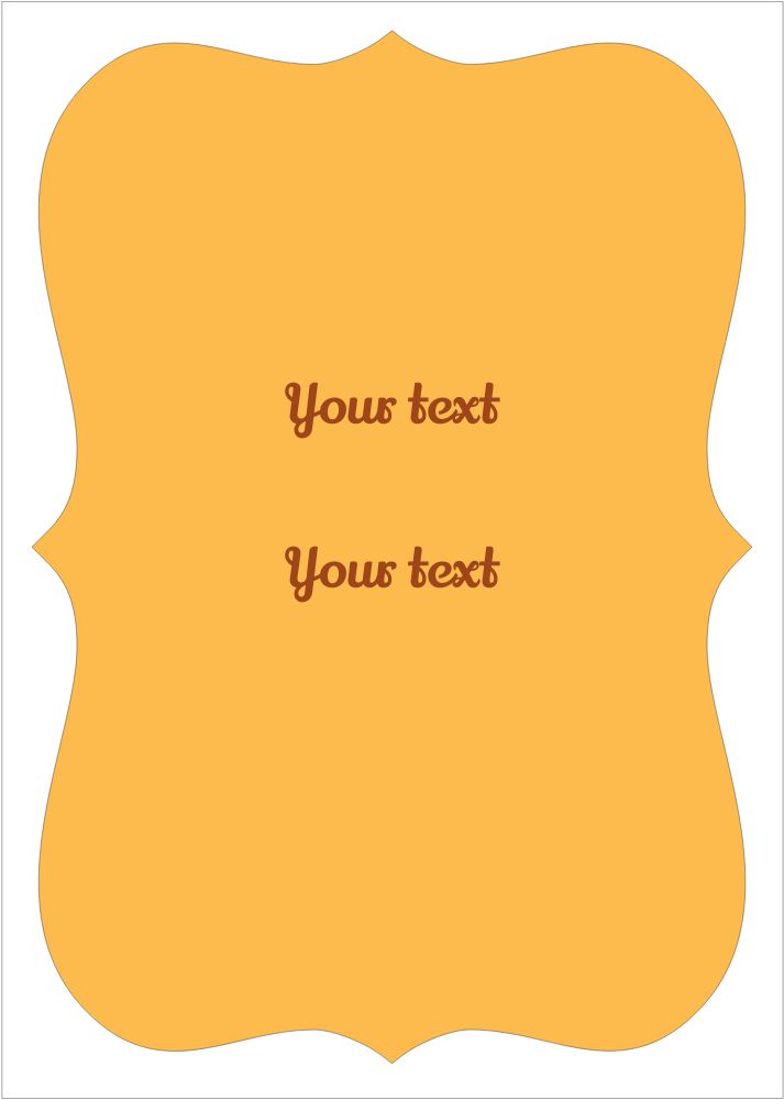 Bracket Shape Invitation
