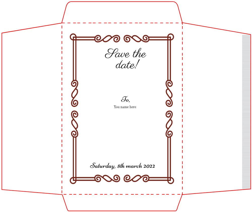 Bracket Shape Invitation