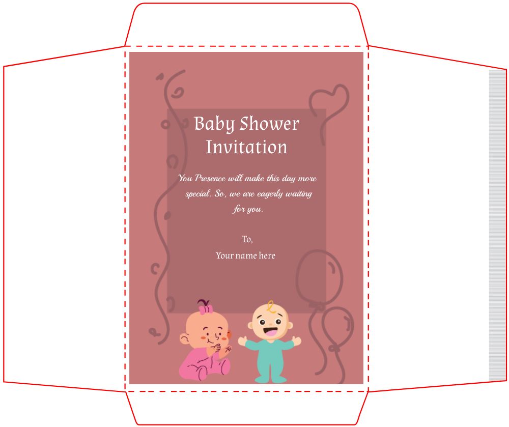 Bracket Shape Invitation