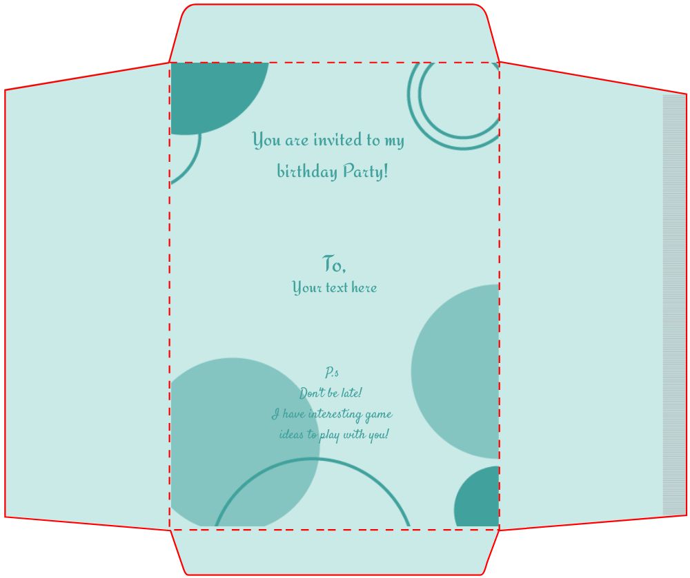 Bracket Shape Invitation