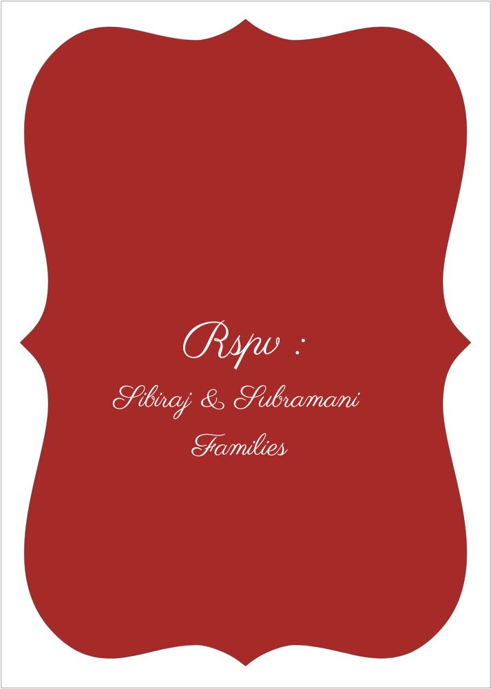 Bracket Shape Invitation