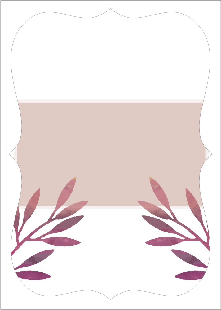 Bracket Shape Invitation