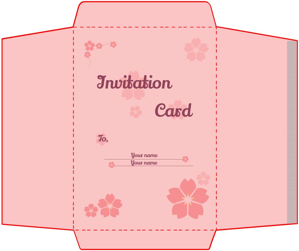 Bracket Shape Invitation