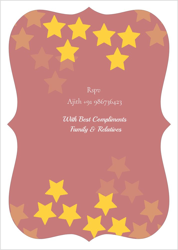 Bracket Shape Invitation