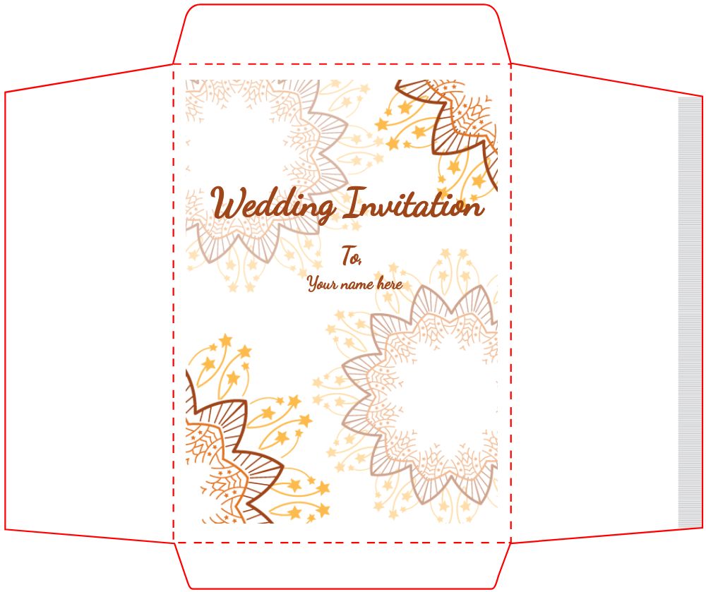 Bracket Shape Invitation