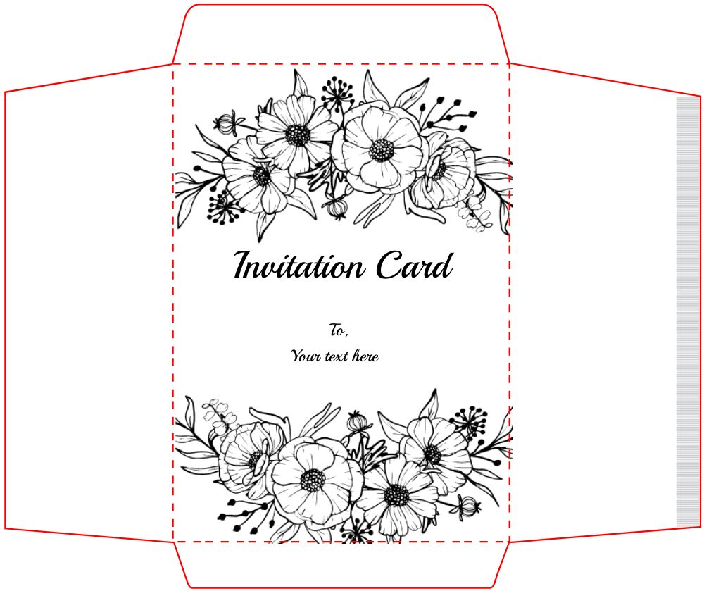 Bracket Shape Invitation