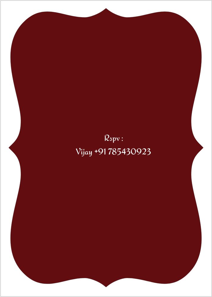 Bracket Shape Invitation