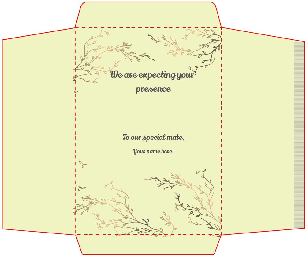 Bracket Shape Invitation