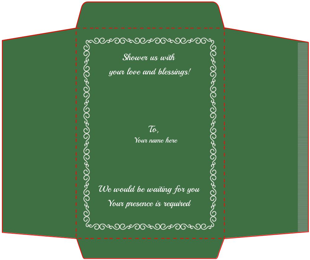 Bracket Shape Invitation